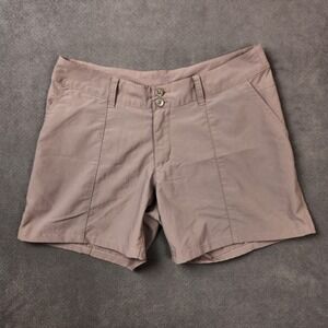 Patagonia Shorts Womens Medium W32 Beige Outdoor Hiking Travel Stretch‎